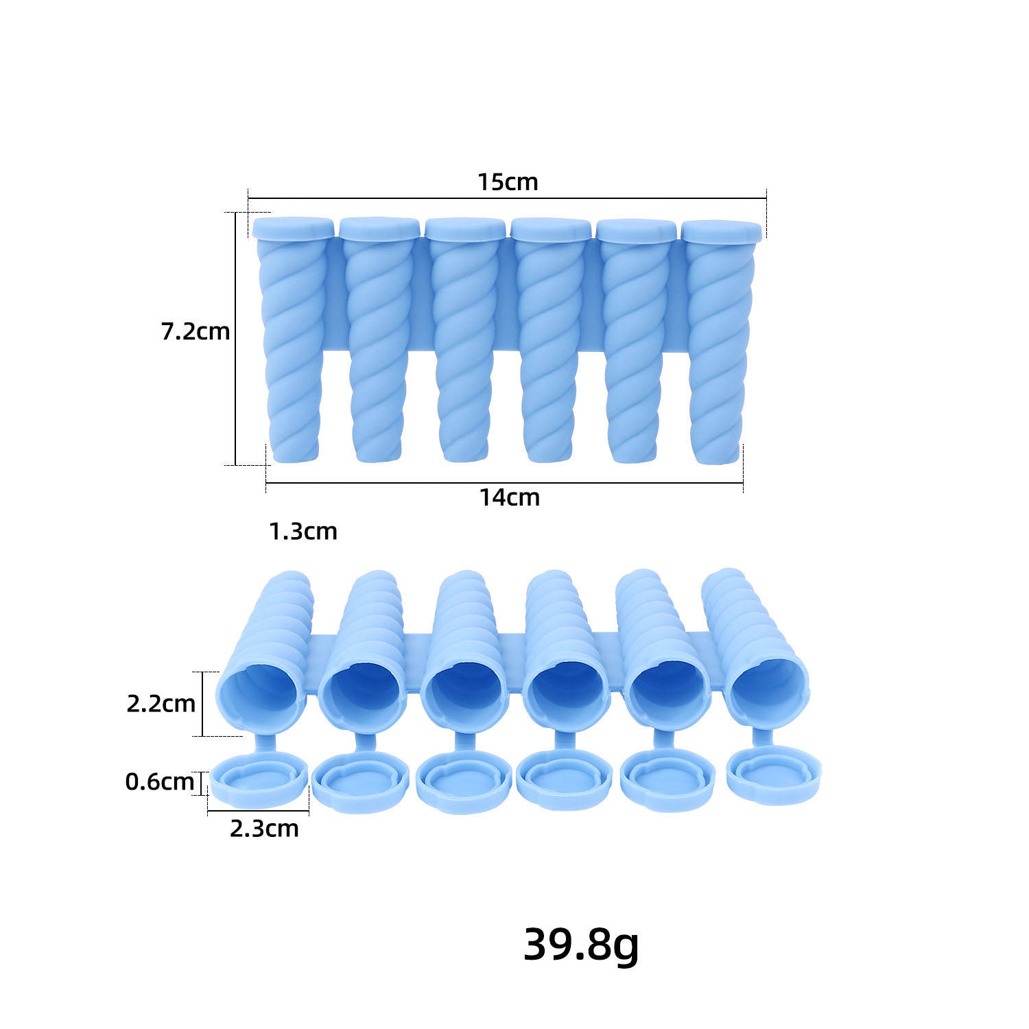 Six in one popsicle ice mold