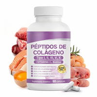 Capsules de collagène multi-types I, II, III, V, X avec vitamine C et biotine pour la peau, les cheveux, les ongles et le soutien des articulations – Marque privée