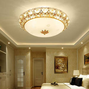 New Design European Style Home Decoration <b>Light</b> <b>Living</b> <b>Room</b> Flush Mounted Crystal Gold <b>Led</b> Ceiling Lamp - Product Image 4