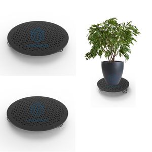 מפעל מתכת תעשייתי לעמוד עם גלגלים טרולי עצים לעציצים כבדים - Product Image 2