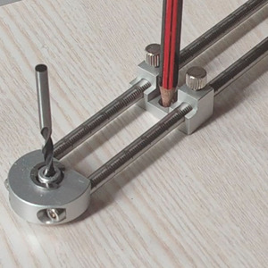 Herramienta de Precisión Ajustable para Marcar Círculos Pequeños, Calibrador de Marcado de 360 <span class=keywords><strong>Grados</strong></span> con Doble Rodamiento, Herramienta de Dibujo para Carpinteros - Product Image 2