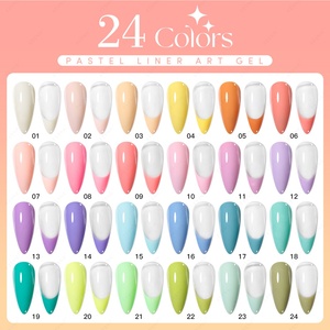JTING Nouvelle Arrivée Populaire Gel Liner Pastel pour Nail Art 24 Couleurs Collection de Vernis à Ongles Gel Marque Privée Personnalisée ODM/OEM - Product Image 4