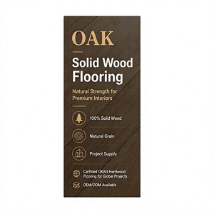 Planchers en bois massif de chêne européen de 18 mm, lames de parquet à clipser pour salon moderne - Product Image 3
