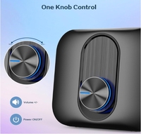 Juego Multimedia De Ordenador Altavoces Estéreo Subwoofer Ordenador De Escritorio Audio 2.1 Con Cable PC Portatil Altavoz