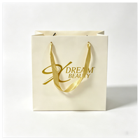 Sac en papier personnalisé avec logo privé pour emballages cadeaux, avec ruban