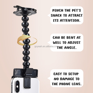 Accessoire de photographie pour animaux de compagnie : Clip universel pour friandises pour chien et chat, support de <span class=keywords><strong>téléphone</strong></span> portable et jouet pour selfie - Product Image 3