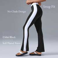 Pantalon évasé de yoga de danse respirant taille haute pour femmes Leggings de levage de fesses à séchage rapide taille élastique grande taille Spandex/Nylon