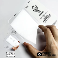 Pelindung Layar Kaca Tempered 3D Super Besar Lengkung Transparan Tinggi Anti Debu Anti ESD untuk Iphone 16 Pro Max 17 air 15