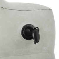 Repose-pieds à air pour le voyage Coussin de flocage en PVC portable et écologique Oreiller de repose-pieds gonflable pour avion