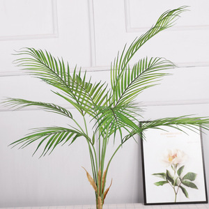 Plante artificielle de palmier Areca QIHAO, fleur en soie, bonsaï, décoration intérieure, cadeau de déménagement - Product Image 4