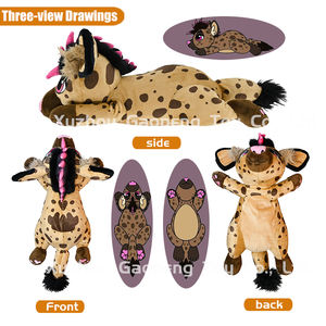 Peluche di Iena Maculata, Animale di Peluche Pesante Simulato, Cane Selvatico Africano, Giocattolo Morbido Personalizzabile - Product Image 3