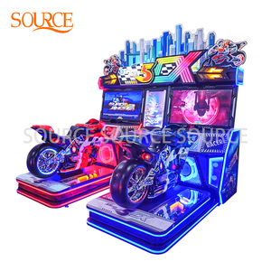 Nguồn máy Arcade 5DX Dual-Rider với đèn LED rực rỡ & Màn hình kép nhập vai cho trung tâm mua sắm máy hoạt động bằng đồng xu - Product Image 3