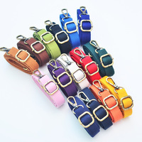 Multi Farbe 2cm breit rosa abnehmbare Baumwoll tasche Schulter gurt Ersatz mit antiken Bronze Hardware