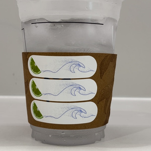 Tùy chỉnh in ấn đảo ngược màu sắc thay đổi <span class=keywords><strong>cup</strong></span> tay áo Reversible thermochromic lạnh đổi màu <span class=keywords><strong>cup</strong></span> tay áo tái chế giấy - Product Image 1