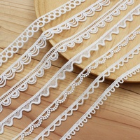 Dentelle brodée soluble dans l'eau sur mesure en gros, dentelle Picot, garniture en dentelle