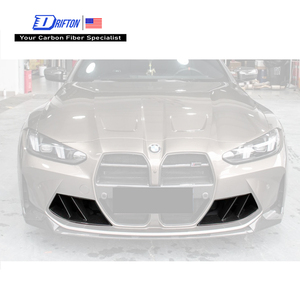 Rejillas de ventilación delanteras de fibra de carbono seca estilo R44 MHC para BMW G80 G81 M3 G82 G83 M4 - Product Image 1