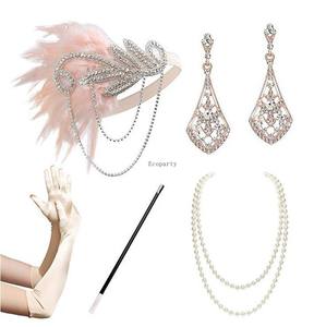 50% de réduction Ecoparty 1920 s Déguisements Flapper Gatsby <span class=keywords><strong>Charleston</strong></span> Gangster Accessoires de déguisement - Product Image 4