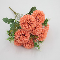 Bouquet de pissenlits artificiels en soie, 12 tiges, 8 têtes, pour mariage, bouquet à main, décoration de maison, vase