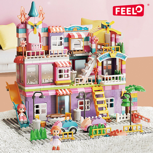 Oferta Especial FEELO FL1162, Bloques de Construcción de Plástico ABS, Casa de Juguete, Castillo de Princesa de Dibujos Animados, Modelo de Juguete - Product Image 2