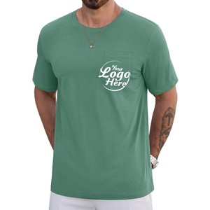 T-shirt à manches courtes pour hommes, col rond, anti-UV UPF 50+, respirant, à séchage rapide, avec poche, fabriqué par des fabricants de vêtements pour hommes - Product Image 4