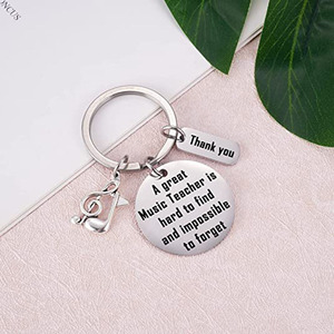 Llavero <span class=keywords><strong>de</strong></span> agradecimiento personalizado <span class=keywords><strong>de</strong></span> acero inoxidable, moderno y a la moda, para profesores <span class=keywords><strong>de</strong></span> música, personal escolar e instructores <span class=keywords><strong>de</strong></span> música, ideal para promoción. - Product Image 6