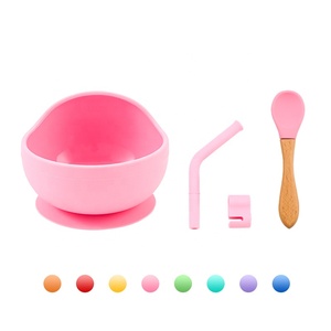 Ensemble de bols pour bébé en silicone souple de qualité alimentaire sans BPA, base à ventouse incassable, cuillère, vaisselle pour tout-petits, cadeau pour les repas des enfants - Product Image 2