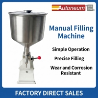 Machine de remplissage manuelle de haute précision pour canettes/bouteilles/tubes avec une précision de 1g et des volumes de 5 à 50 ml