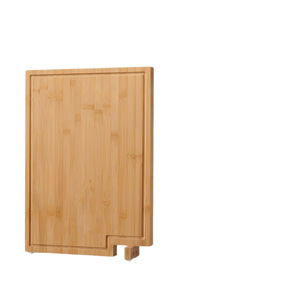 Planche à découper en bambou rectangulaire double face avec poignée antidérapante pour la cuisine et l'extérieur - Product Image 2