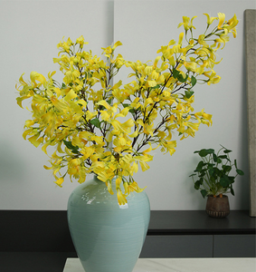 Fleurs de <span class=keywords><strong>chèvrefeuille</strong></span> artificielles simulées pour la <span class=keywords><strong>d</strong></span>écoration intérieure, arrangement floral de paysage, style nordique moderne, <span class=keywords><strong>d</strong></span>écoration de la maison - Product Image 1