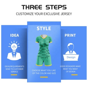 Kaos Sepak Bola Wanita Sublimasi, Cetak Camisetas De Futbol, Custom, Cepat Kering, Seragam Sepak Bola Wanita, Jersey Sepak Bola Wanita 8332 - Product Image 2