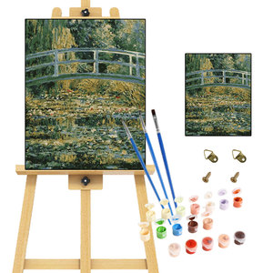Vẽ tranh bằng số Hoa Loa Kèn nước và cây cầu Nhật Bản tự làm sơn phong cảnh bằng số tác phẩm nghệ thuật <span class=keywords><strong>Monet</strong></span> - Product Image 1