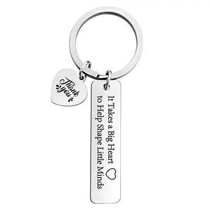 Ywganggu New Fashion Thank You Metal Key Chains Carabine Safety Key Chain Set For Women