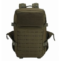 TONMO Haute Qualité Vente en Gros 45L Laser Cut Camouflage Tactique Sac À Dos Double Porte-Gobelet Étanche Polyester Personnalisé Grand