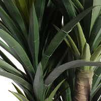 Vente en gros de plantes artificielles en plastique pour la décoration intérieure, bonsaï en chanvre, agave sisalana, arbre, plante, tronc en bois véritable, feuilles à haute simulation