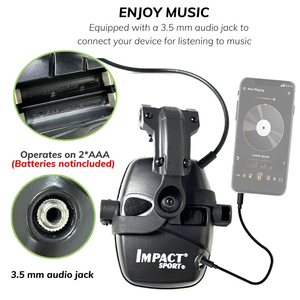 Tác động thể thao điện tử Chụp tai nghe Mũ bảo hiểm gắn Ver săn bắn Pickup giảm tiếng ồn bảo vệ thính giác Tai nghe chiến thuật - Product Image 5