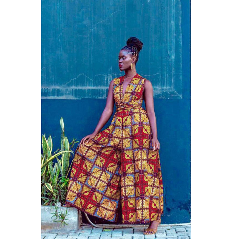 New chic open back clothing dress designs for african women