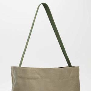 Bolsa de Mano Personalizable de Lona de Algodón Ecológica, Abierta, Portátil, Bordada, para Viajes, Compras, Todas las Temporadas - Product Image 4