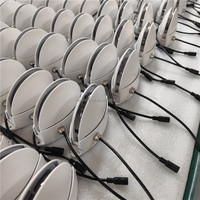 Lampes LED pour rebord de fenêtre, cadre de porte, appliques murales, éclairage paysager, lumière de trick, projecteur à faisceau linéaire à 360 degrés, lampe murale pour fenêtre, indice de protection IP65, en aluminium