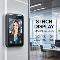 Máquina de Control de Acceso con Reconocimiento Facial de 8 Pulgadas y Capacidad para 50000 Rostros, con WiFi, RS485, Interfaz Wiegand 26/34