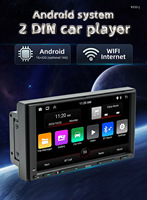 Lecteur dvd de voiture 2 din à écran tactile universel de 7 pouces GPS intégré IOS carplay android auto lien de téléphone sans fil autoradio