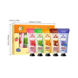 SADOER Coffret de Crèmes Mains Parfumées Lait et Fruits pour Automne/Hiver, Fabriqué à Guangzhou, 5x20g, Produit de <span class=keywords><strong>Beauté</strong></span> et Soins Personnels - Product Image 6
