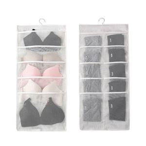 Sac de rangement suspendu double face en tissu Oxford, pliable, pour sous-vêtements, vêtements, chaussettes - Idéal pour les salles de bain (vente en gros) - Product Image 1