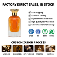 Botol Parfum Mewah Kelas Atas OEM/ODM 50 ml 100 ml Botol Kaca Parfum Silinder dengan Kotak