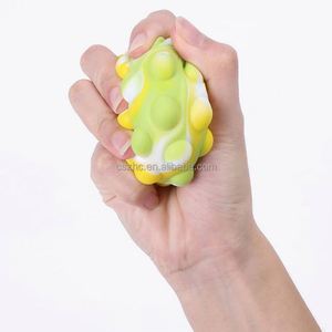 3D Anti-Pression Pousser Bulles Popper Bouncing Ball Silicone Décompression Fidget Sensory Toy - Product Image 1