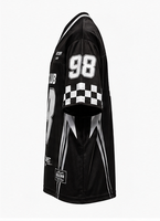 Maßgeschneidertes Rennfahrer-Trikot Atmungsaktives Mesh Sublimationsdruck Team-Logo Rennclub-Bekleidung Großhandel