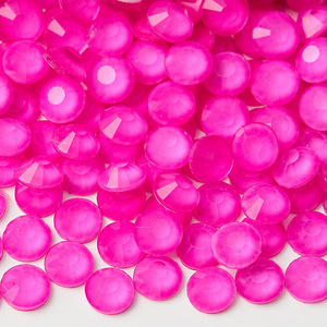 セリナクリスタル発光蛍光エコフレンドリーノンホットフィックスフラットバックルースラインストーン12面ダンス衣装ウェディングデコレーション - Product Image 1