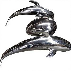 Arte de Pared de Acero Moderno Hecho a Mano en Fábrica 304 para Patio, Jardín y Espacios Públicos, Escultura Resistente a la Intemperie, Arte para Exteriores - Product Image 1