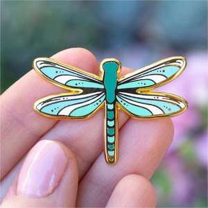 หมุดปักโลโก้รูปแมลงปอโลหะสำหรับเป็นของขวัญวันหยุดเหมาะสำหรับเด็กเด็กผู้หญิงเด็กผู้ชาย - Product Image 3