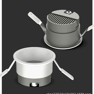 โมดูลดาวน์ไลท์ LED แบบฝัง ปรับได้ 8W 10W 12W ไฟสปอตไลท์ พร้อมแผงระบายความร้อนอะลูมิเนียม เลนส์สะท้อนแสง MR16 ตัวเลือกเสริม ปรับความสว่างได้ สีดำ - Product Image 3