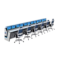 Console de salle de contrôle postes de travail modulaires centre de commande moniteur de sécurité bureau usine vente en gros Table de bureau meubles design